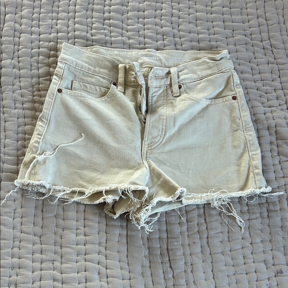 Old Navy Cream Jean Shorts for Women
